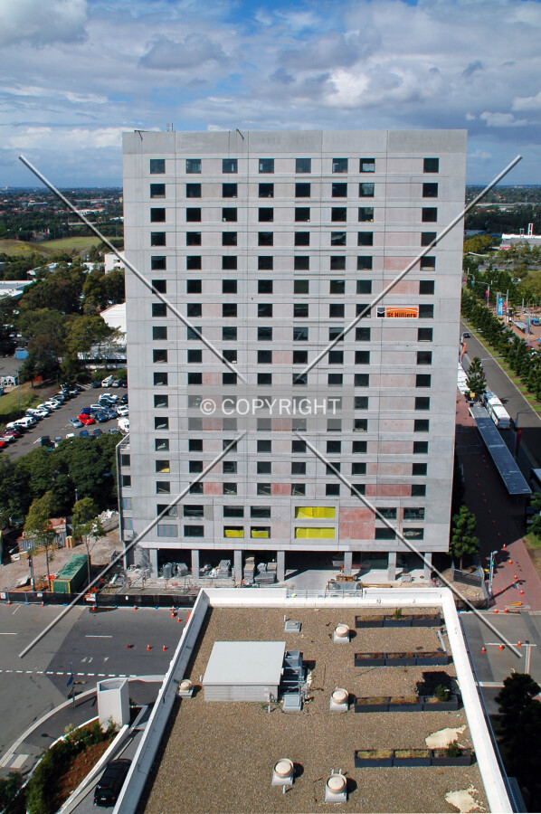 Elevated view from the northwest