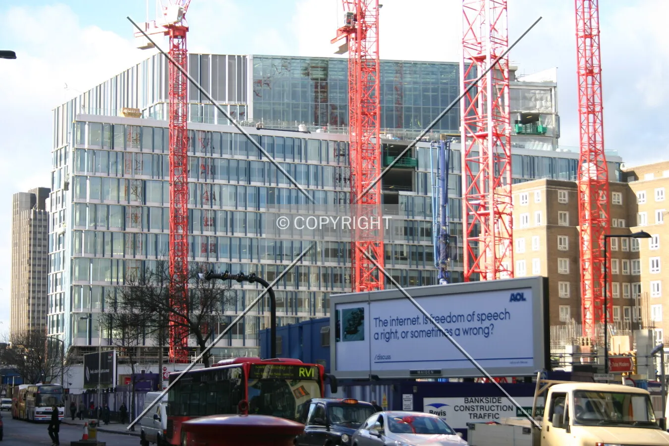 View east along Southwark Street