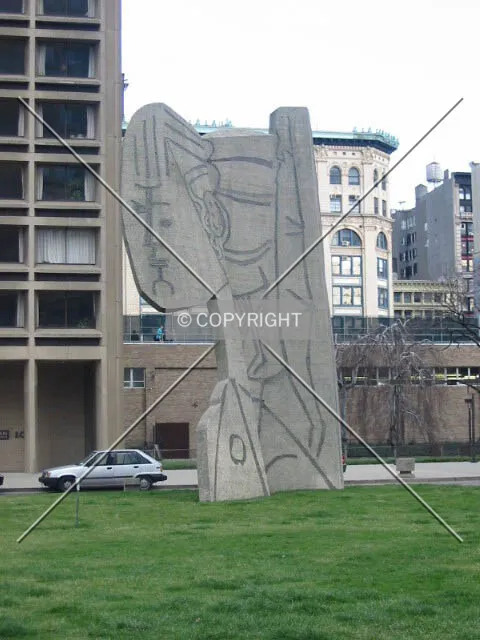 Picasso (concrete translation by Carl Nesjar) and 100 Bleecker Street