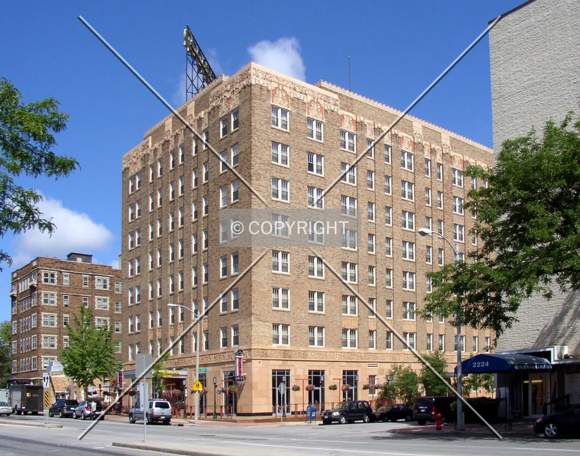 From the southeast across West Wisconsin Avenue