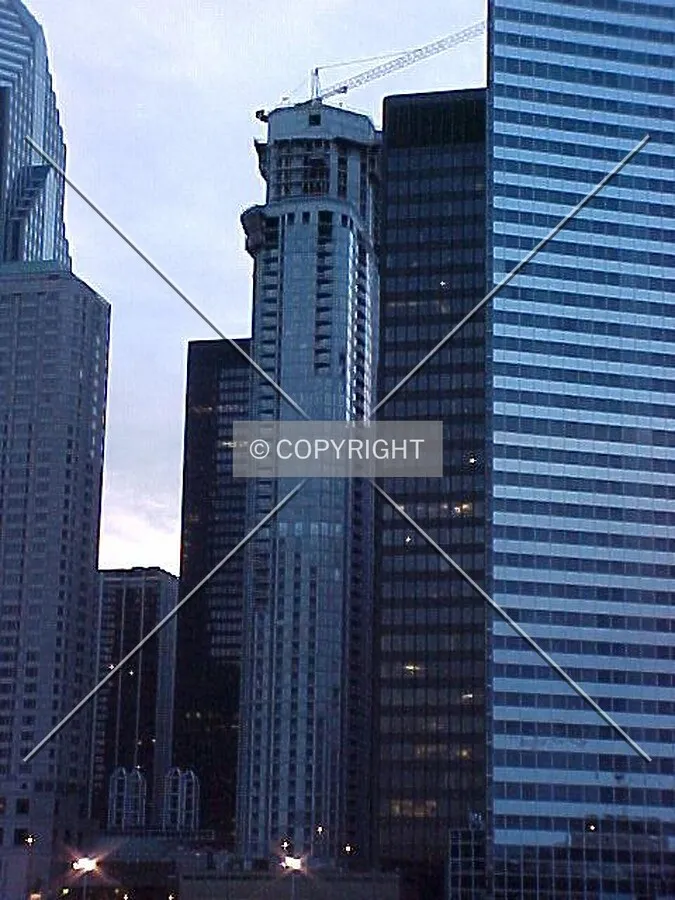 Looking west from upper east Wacker Drive