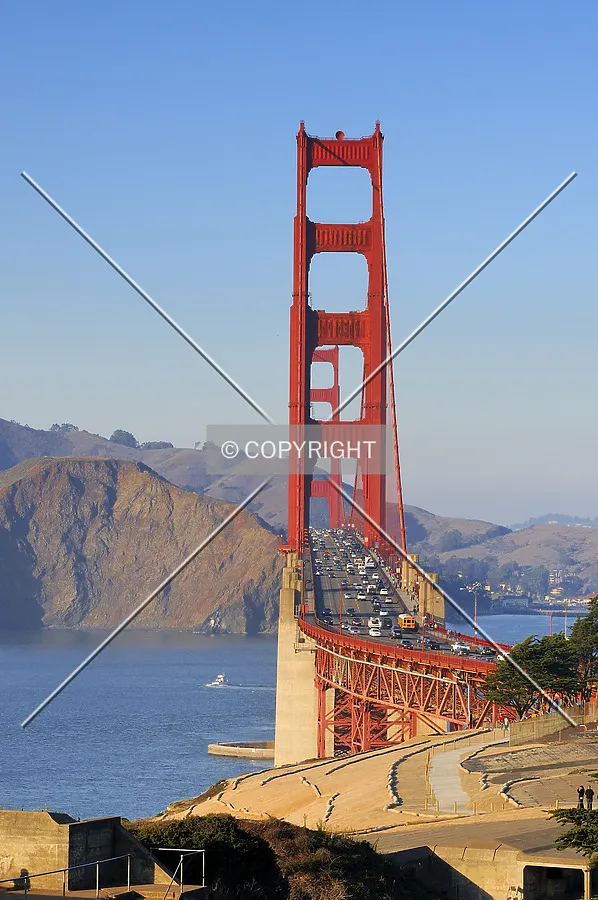 Golden Gate Bridge seen from San Francisco City