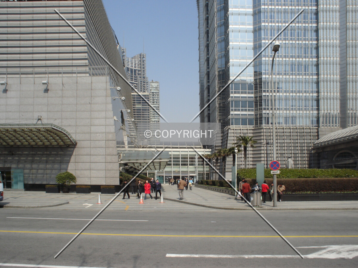 Jin Mao Tower and connection to adjacent building