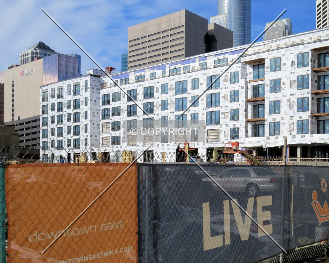 View to the southwest from 4th Street South