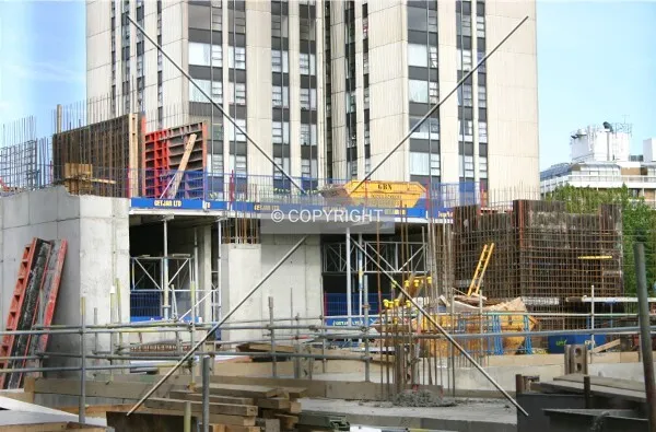 View looking across the site