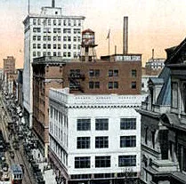 Vintage view from the southwest