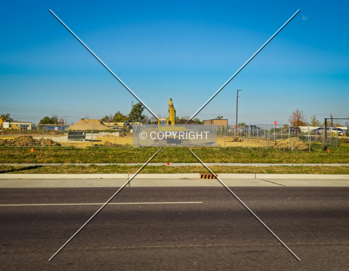 From the east during construction, Saturday, October 19, 2024
