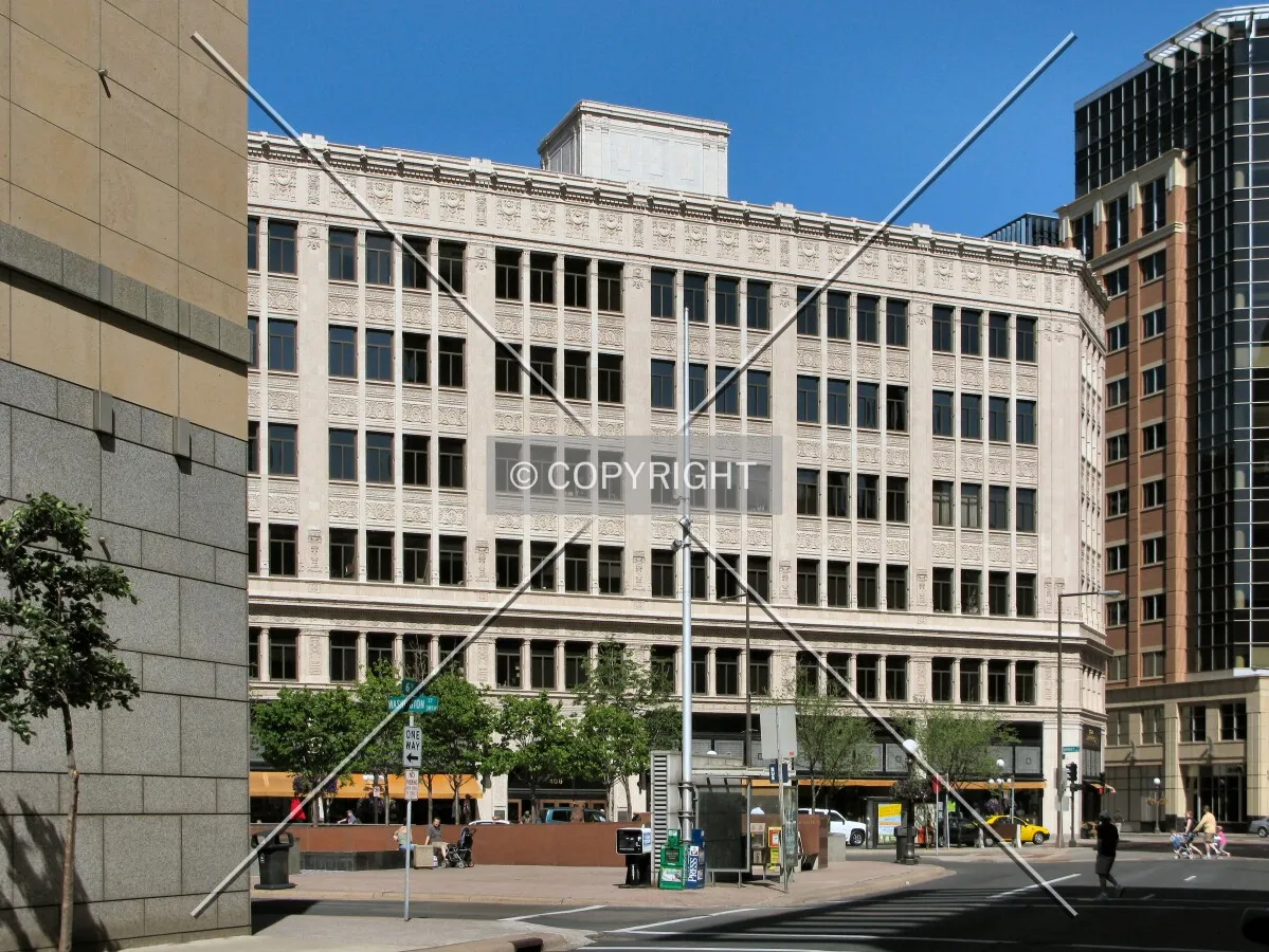 View to the east along 6th Street, past the Travelers Building
