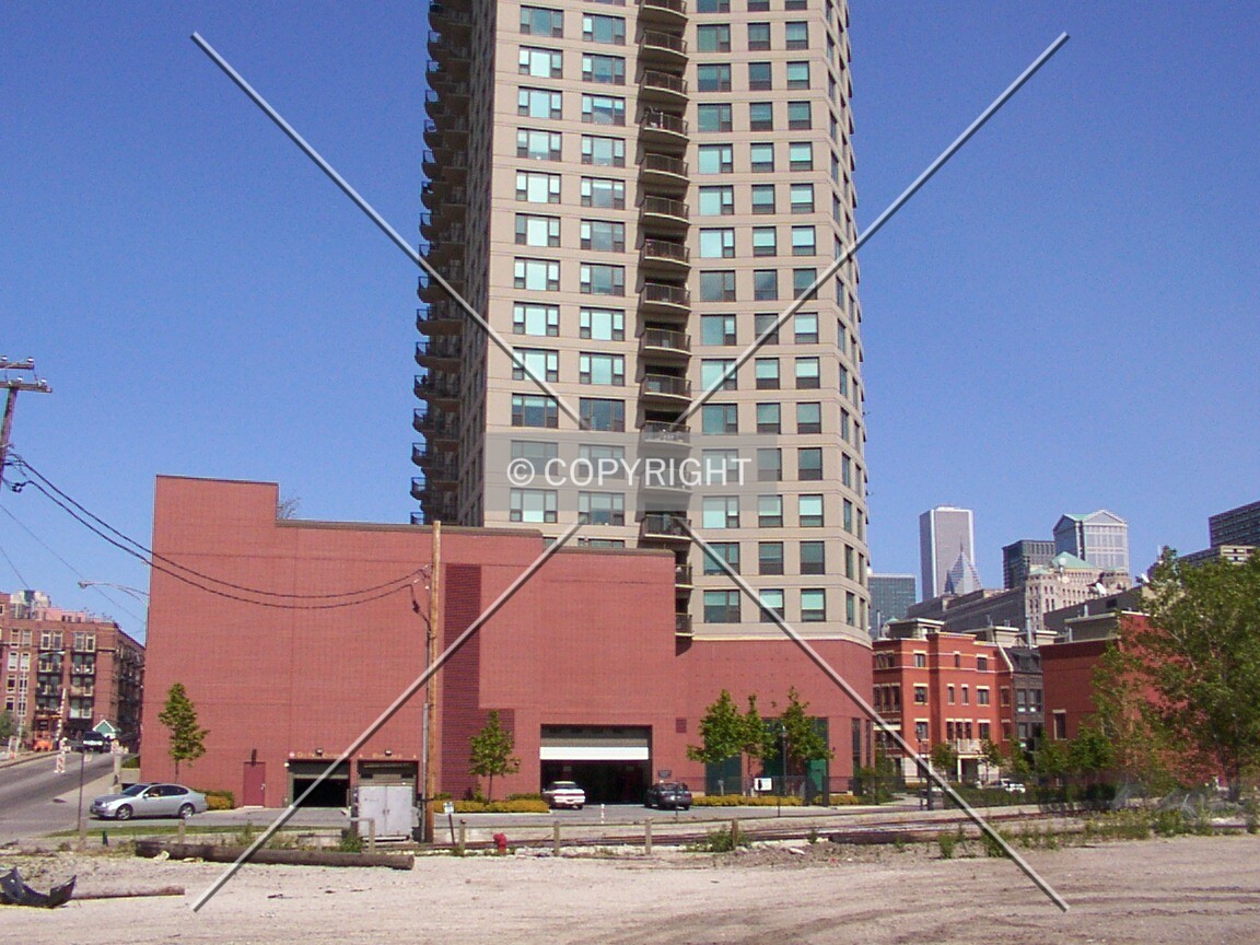 Base of the tower from the west
