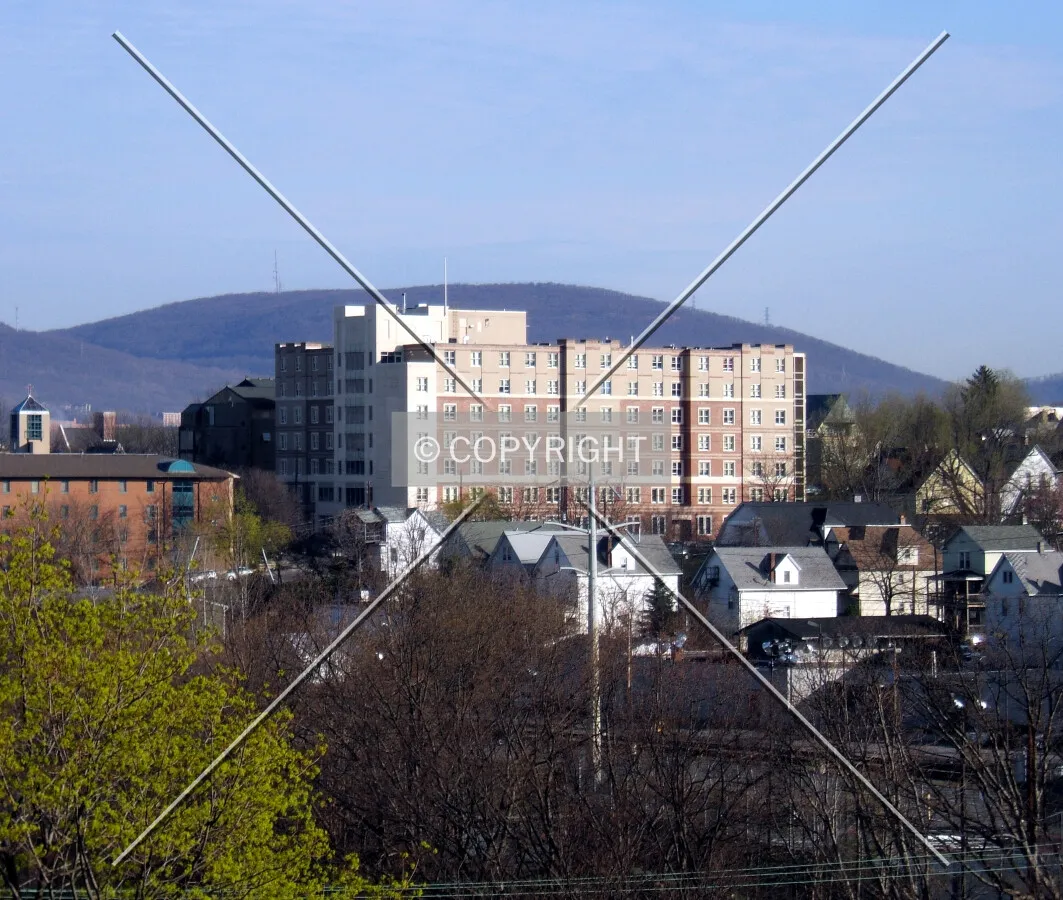 View from the southeast
