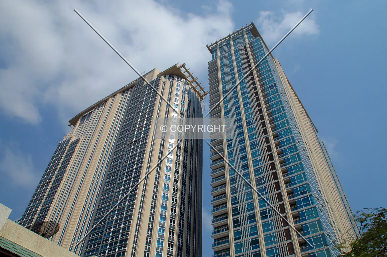 Looking up from Soi Ruamrudee