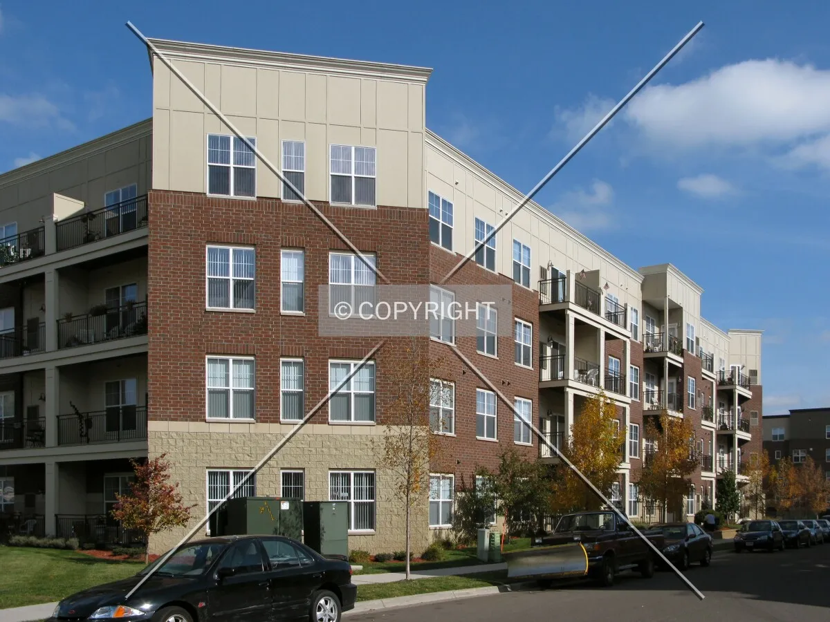 Southwest corner from across Graham Avenue