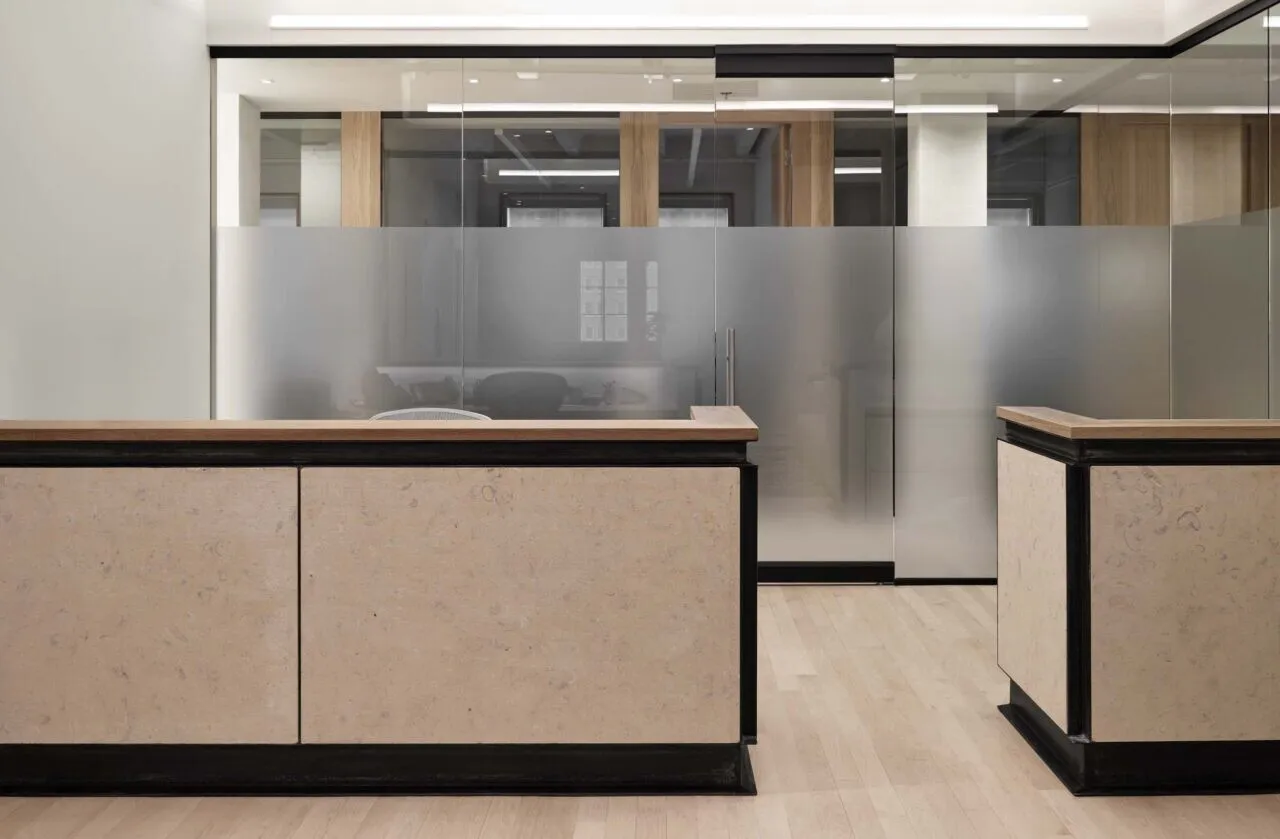 A renovated seventh floor office