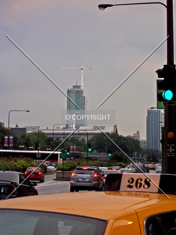 Looking southeast from the intersection of Michigan Avenue and Randolph Street