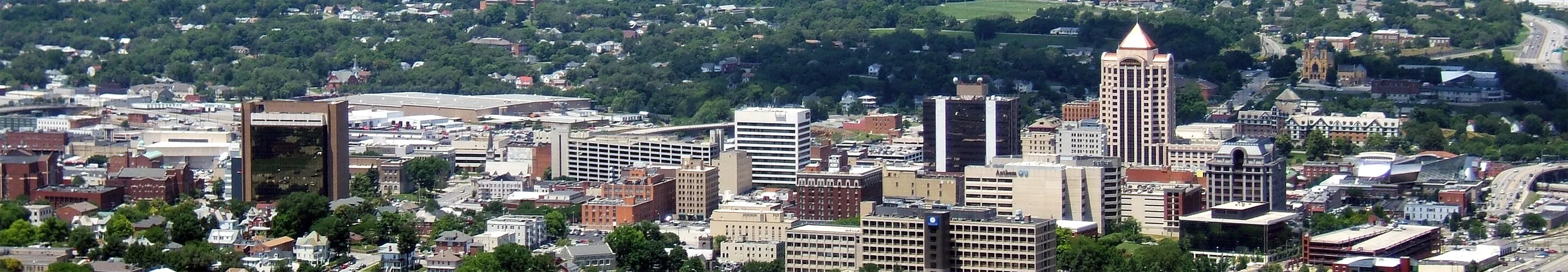 Downtown from the southeast