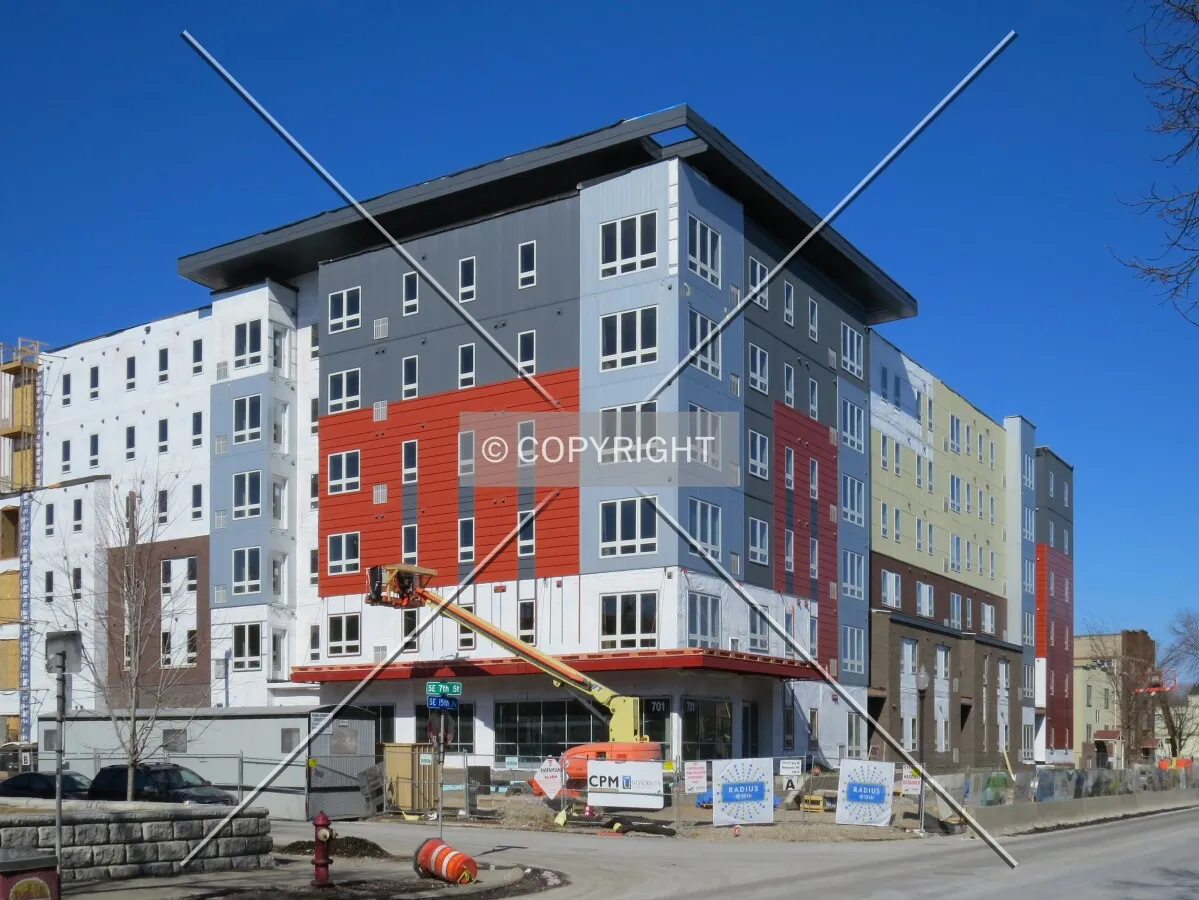 View to the north across 15th Avenue SE