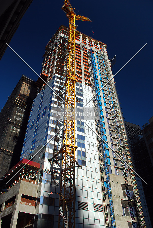 Looking up at the southwestern side