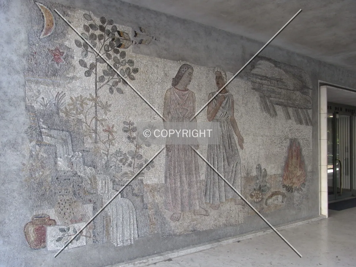Mosaic on Kollegienhaus Basel