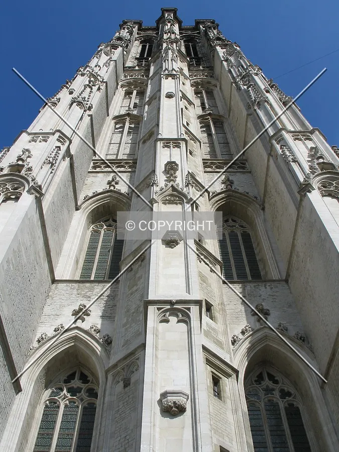 Looking up from the south