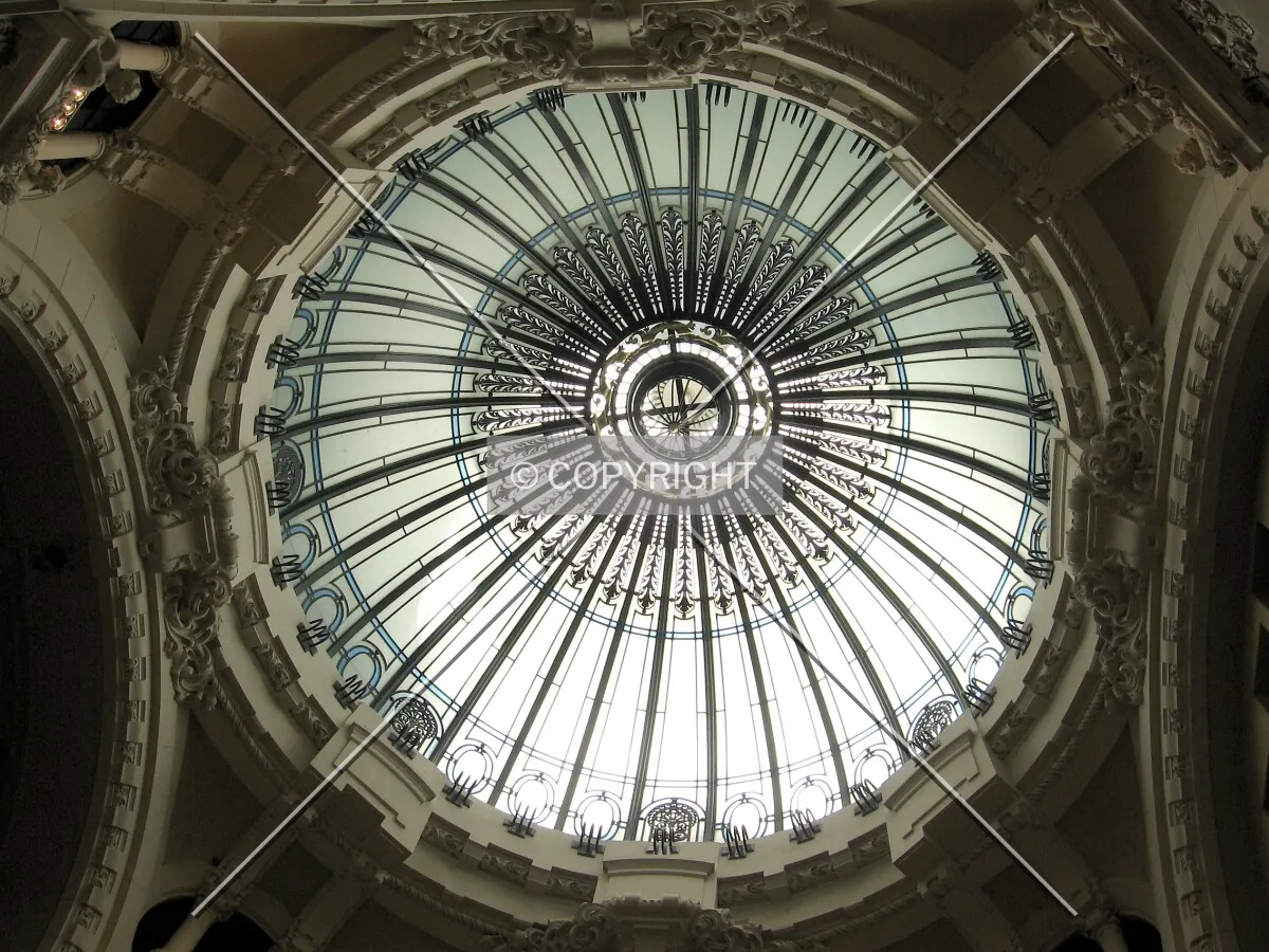 Looking up at one of the domes