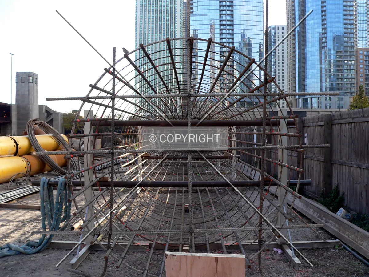 Rebar cage for a caisson