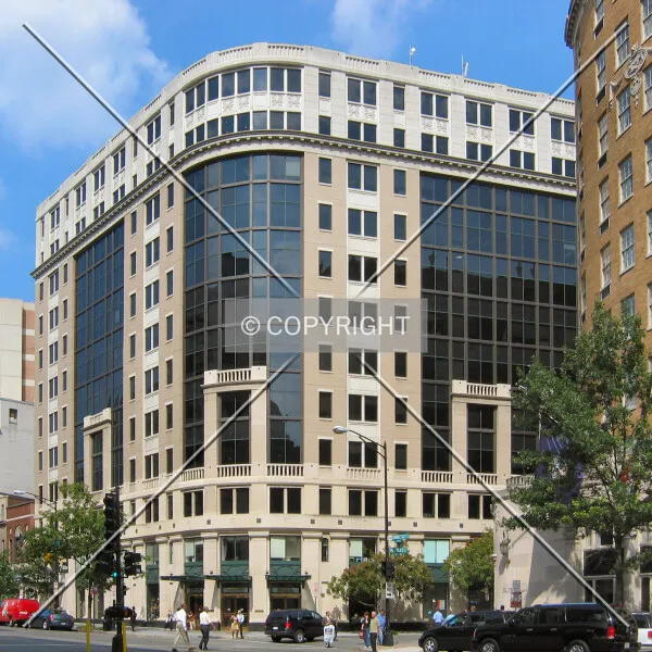Southwest corner from across Connecticut Avenue NW