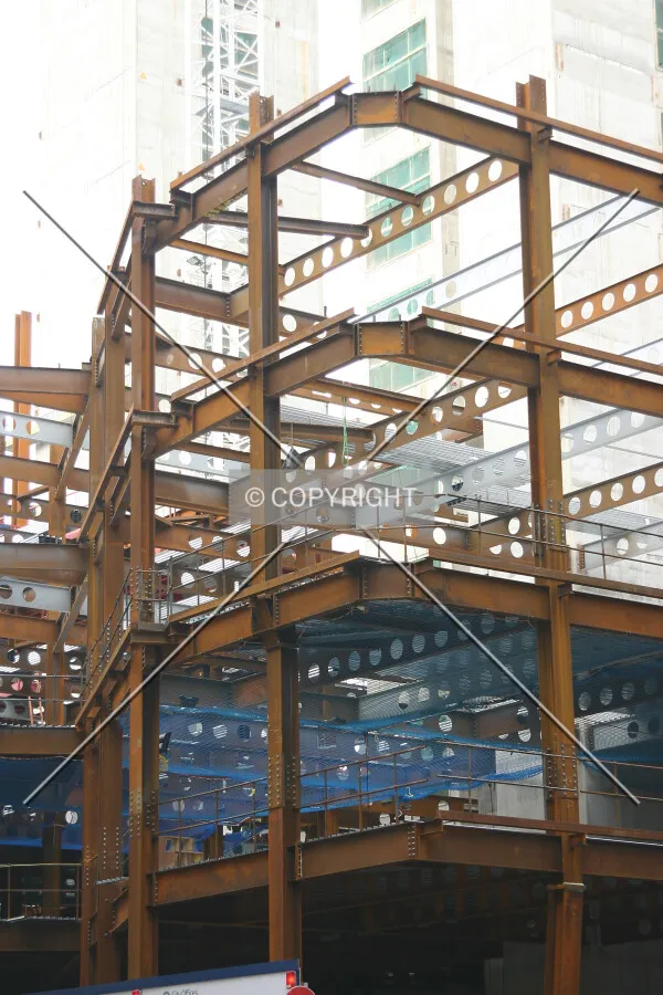 Steelwork on Earl Street