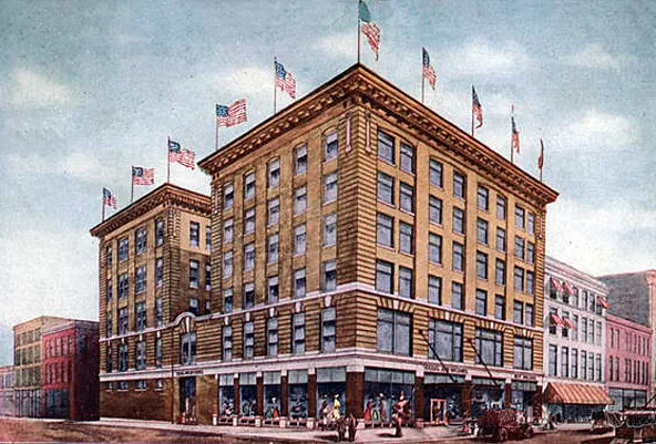 Vintage view from the southwest