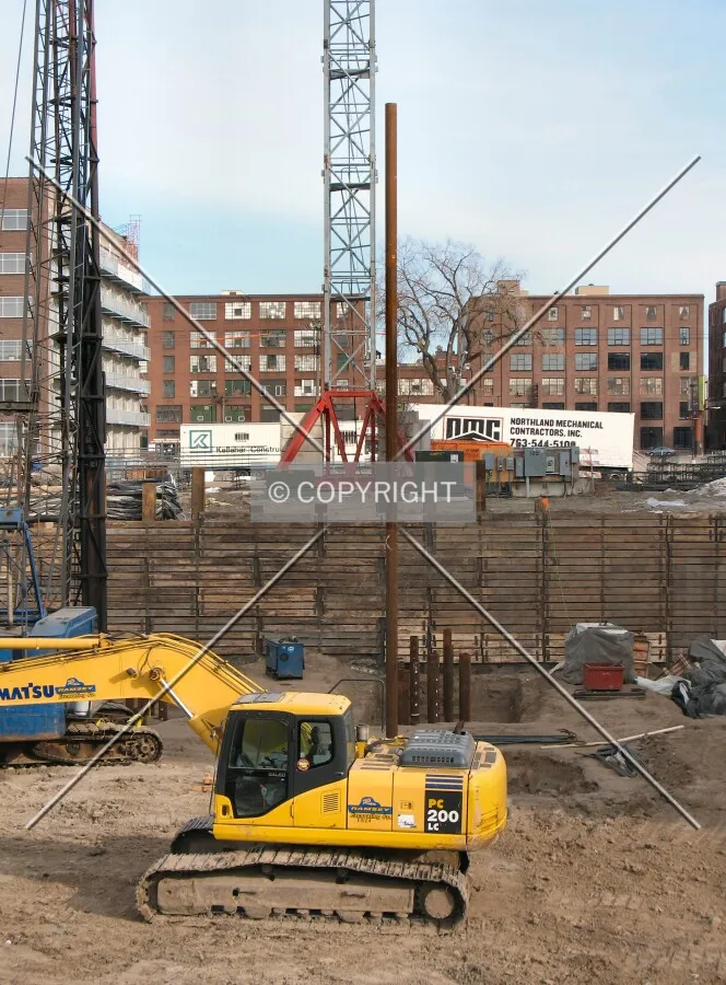 One pile awaiting its place in the earth