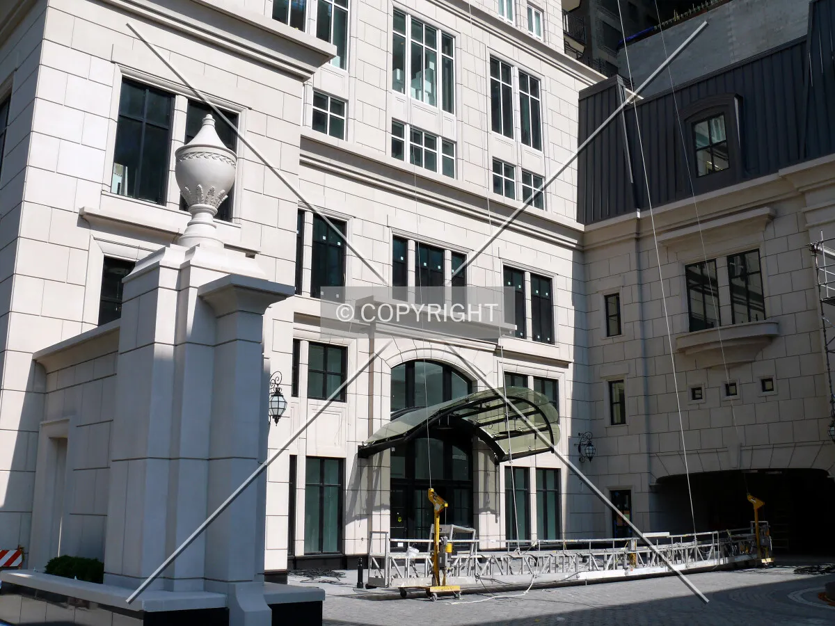 Motor court and main entrance
