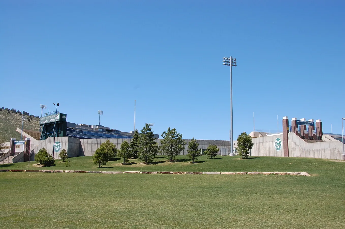 View from the southeast
