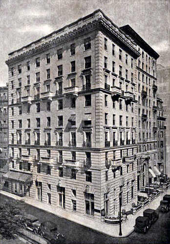 Vintage view from the southwest showing the 1926 addition to the left