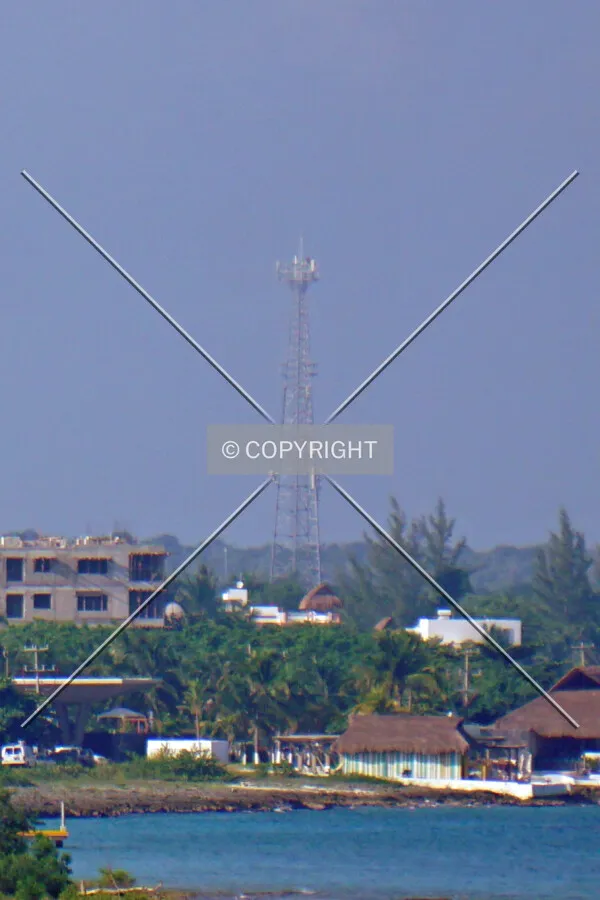 Distant view from the north; August 27, 2016