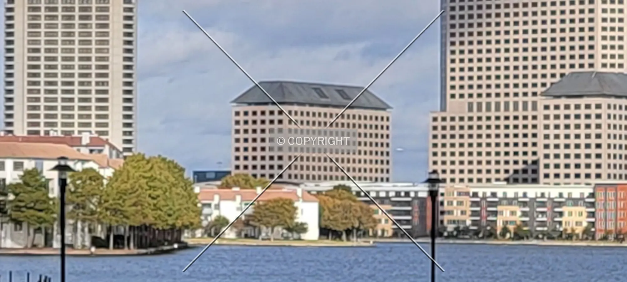 Distant view from the southeast; November 17, 2021