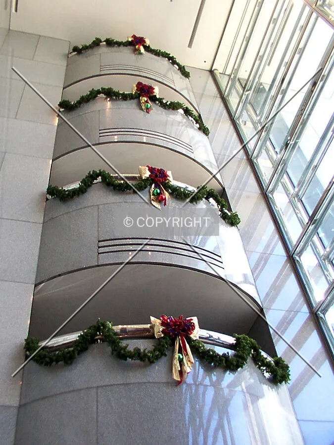 Balconies over the lobby