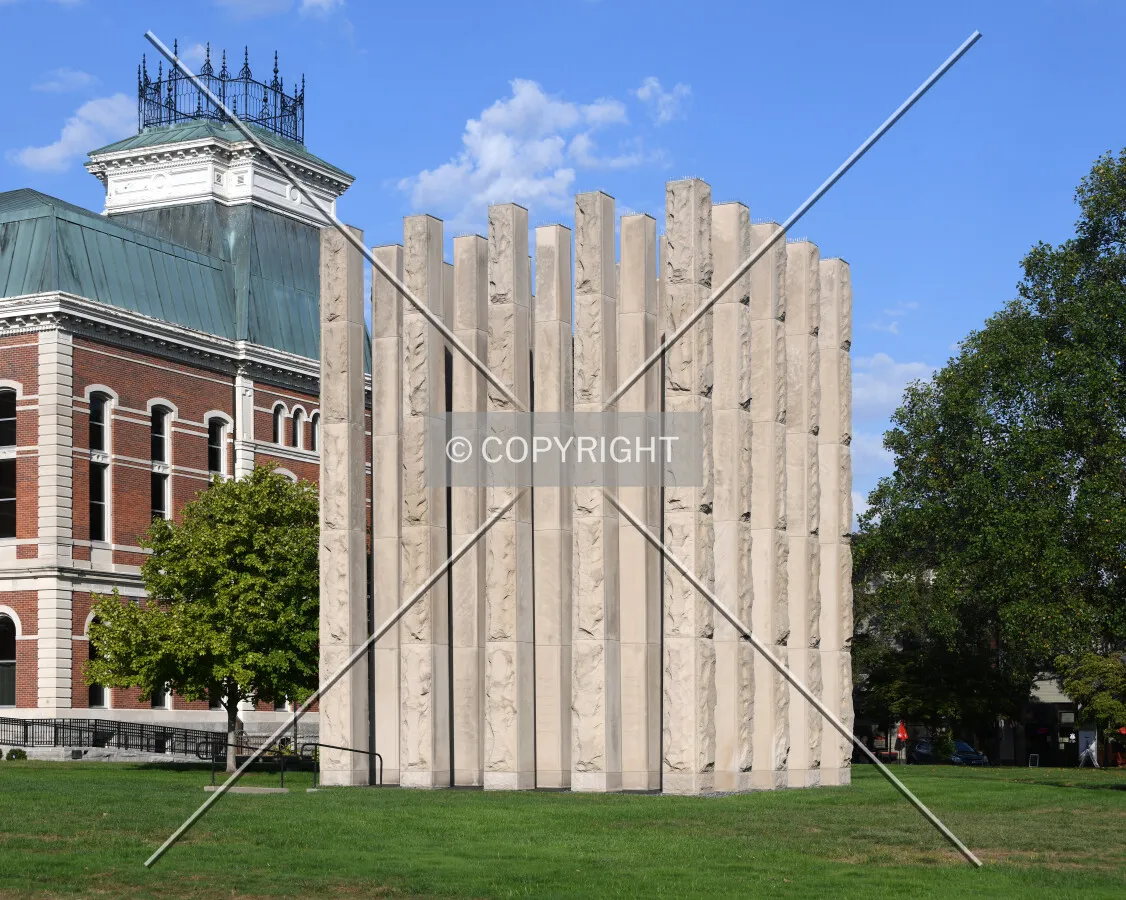 Veterans Memorial from the southwest