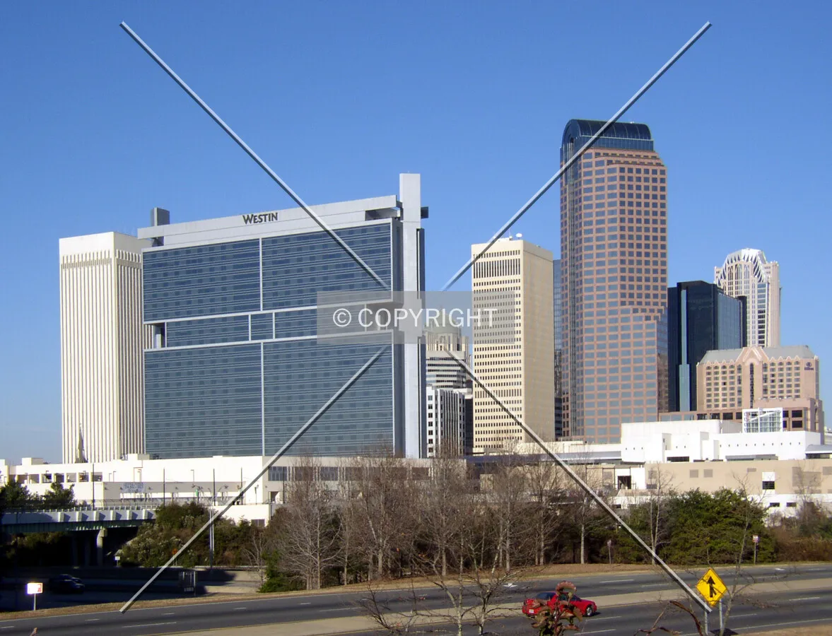 Looking northwest from South Boulevard