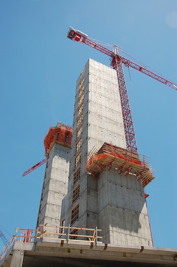 Looking up to the east