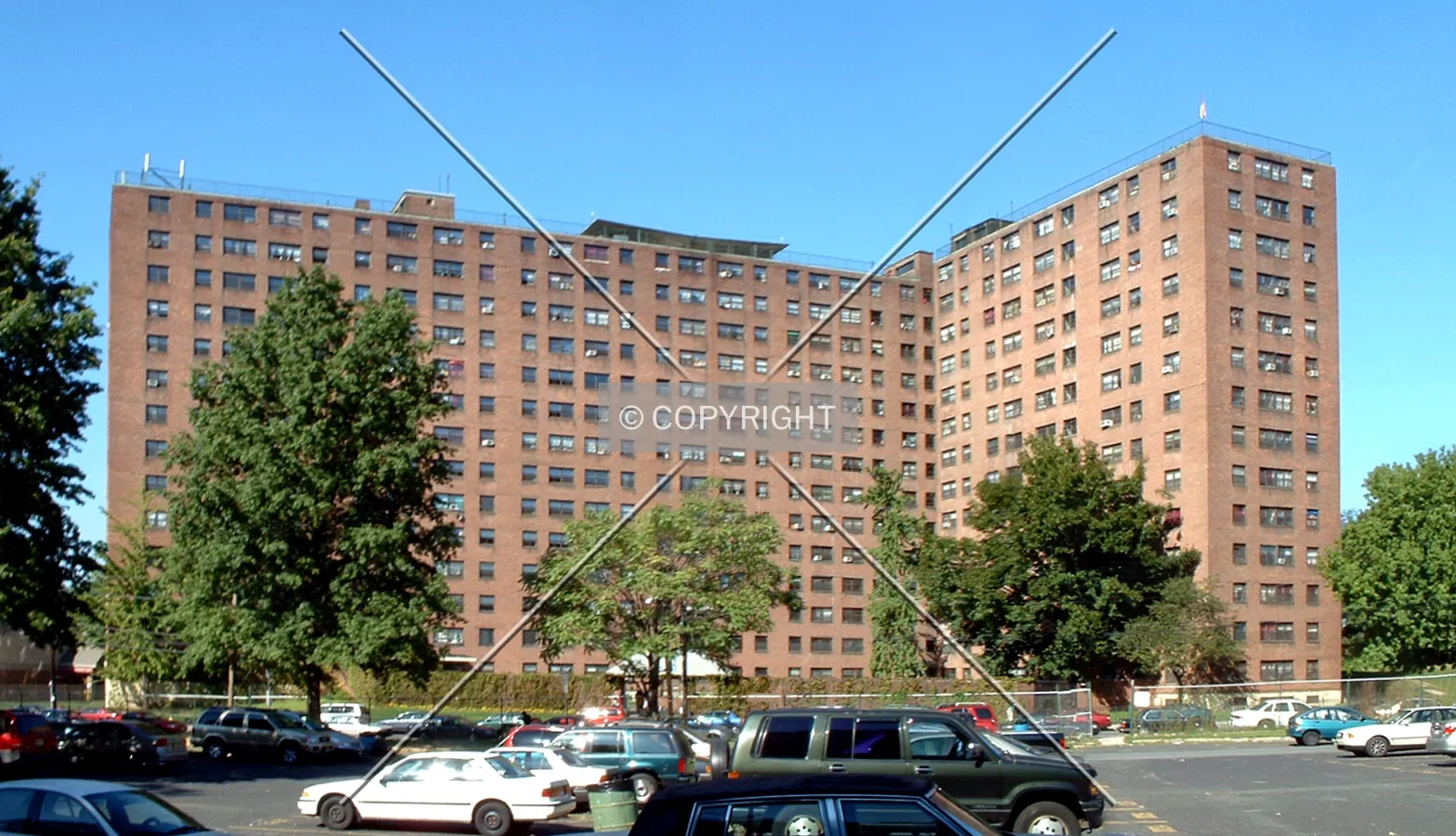 View from the southeast