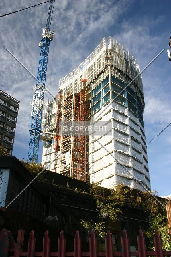 View north looking up from Hampton Street