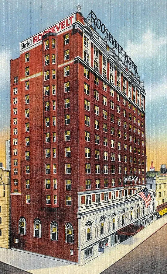 Vintage view from the southwest