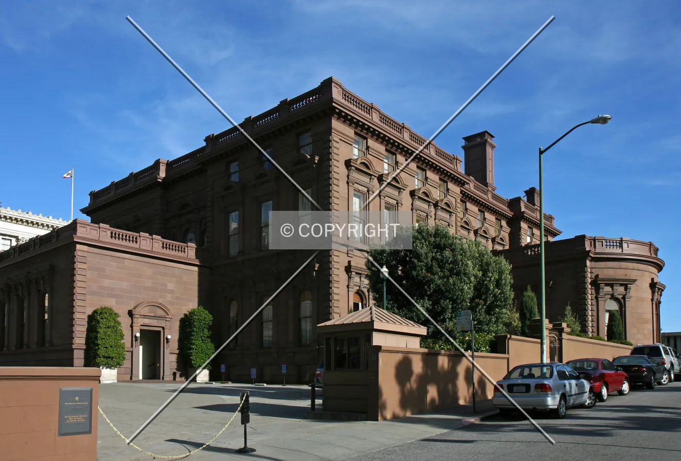 Northwest corner and entrance to the parking lot
