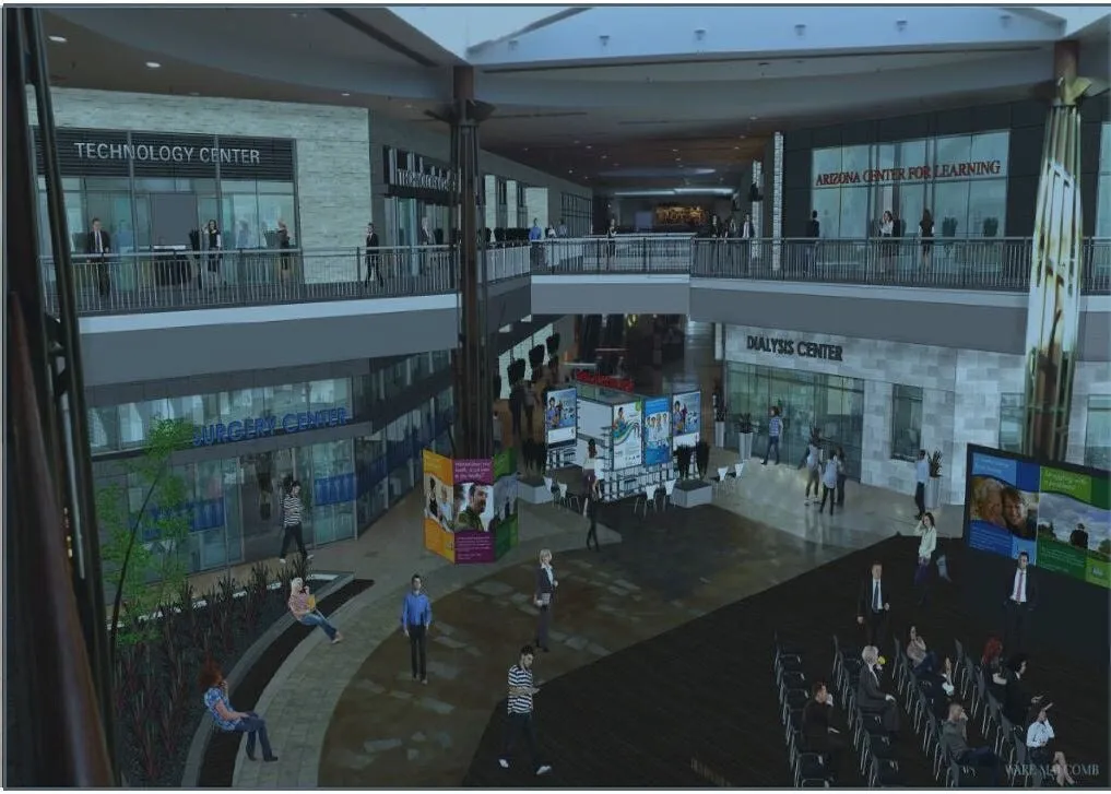 Artist rendering of proposed renovations