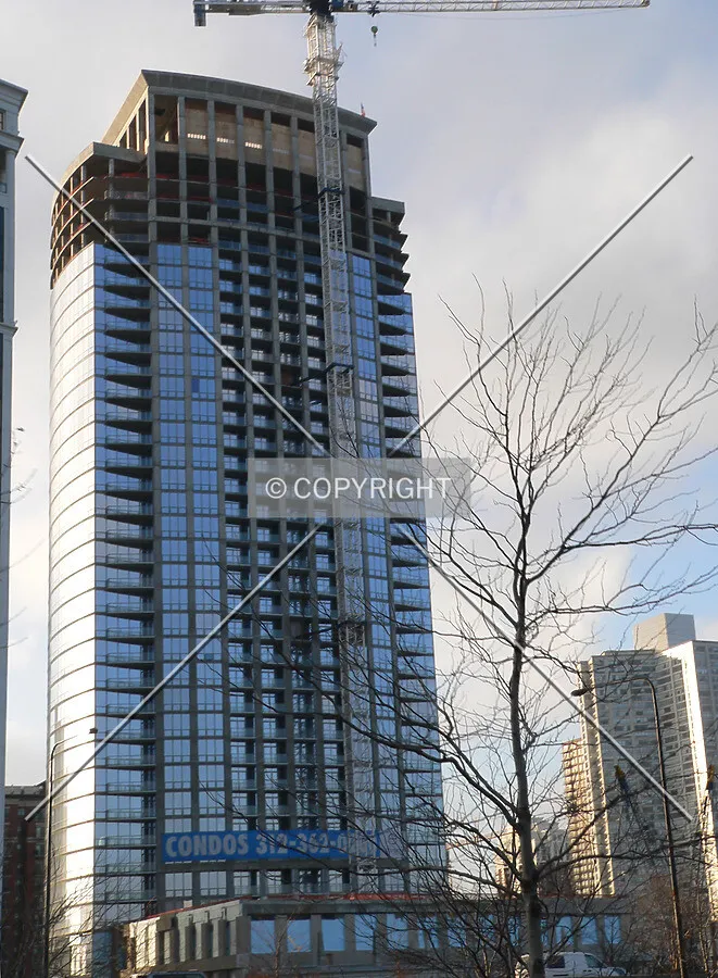 View of the eastern facade from Lake Shore Drive