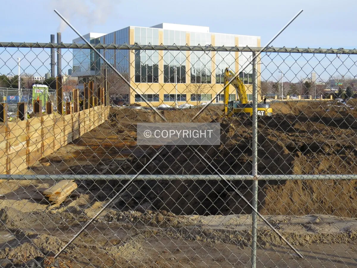 West end of the site from 2nd Street South