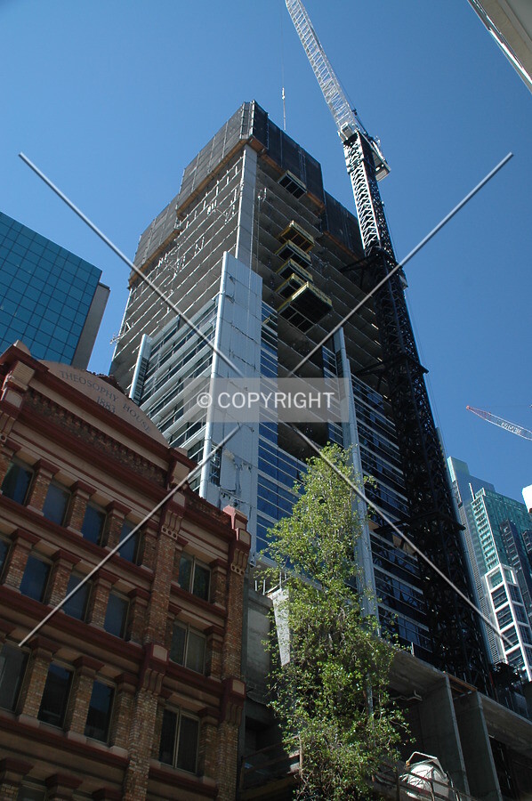 Looking up from Kent Street