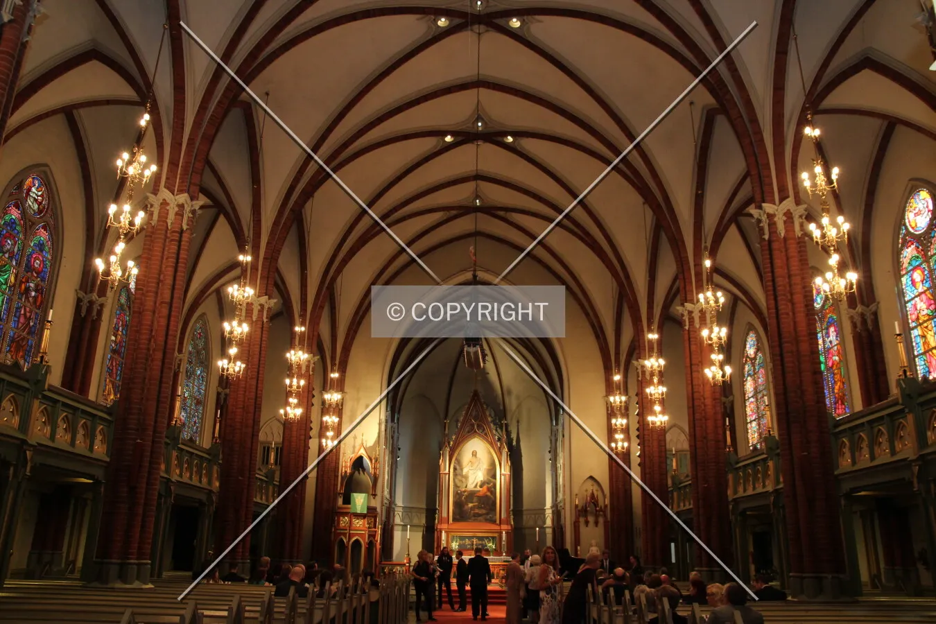 View down the nave