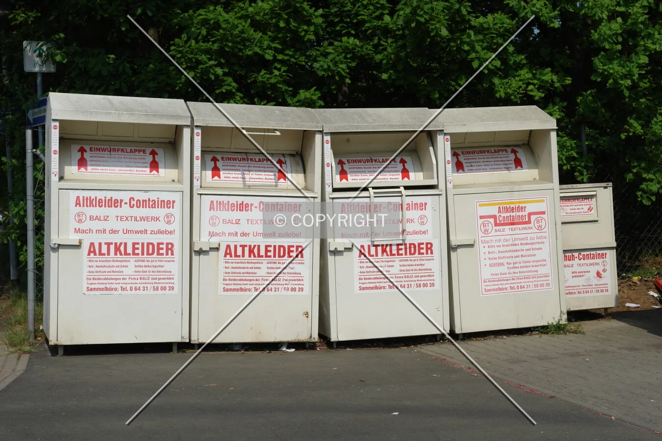Used clothes containers in Germany