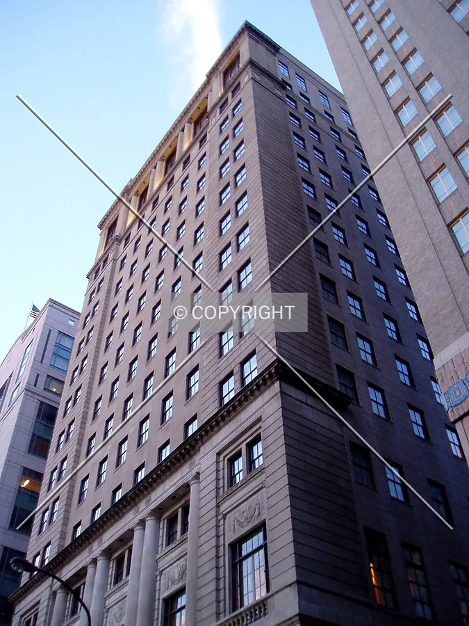 Looking up from the southwest in Penn Square East