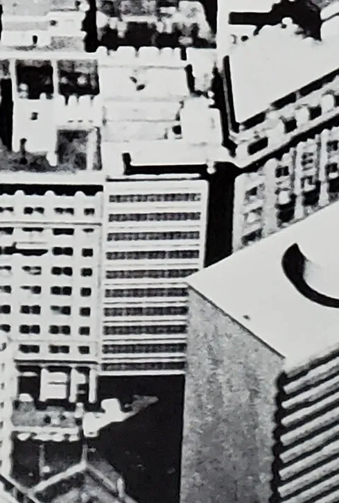 Vintage aerial from the northwest